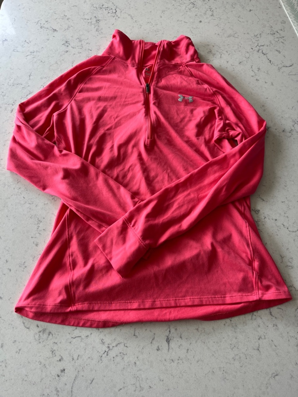 Under Armour Hot Pink Quarter-Zip Performance Top